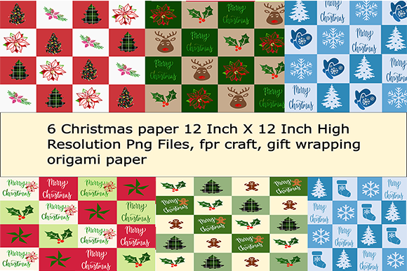 6 Christmas Paper Patterns for Creative and Practical Use