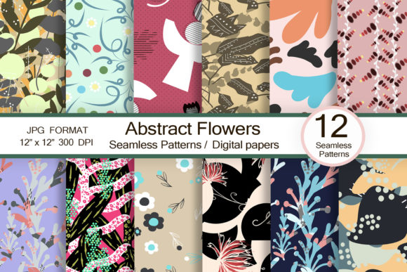 Abstract Flowers Patterns