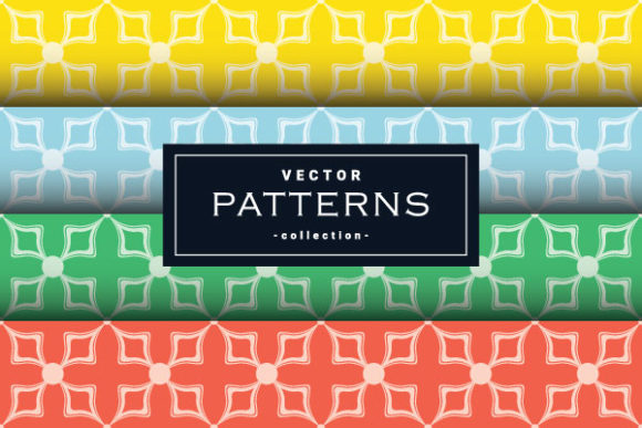 Abstract Seamless Patterns Set in Four