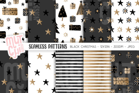 Black Scandinavian Christmas Patterns: A Timeless Design Choice for Creative Projects
