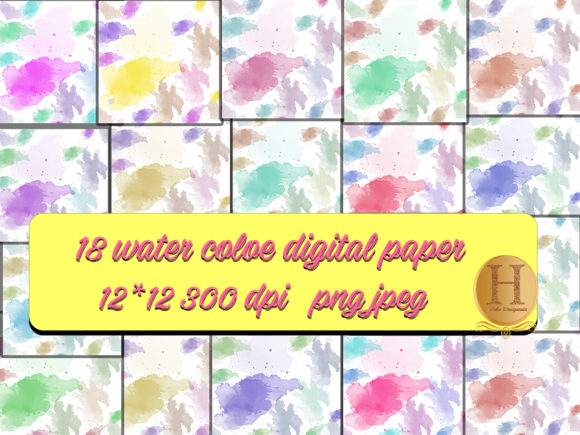Cute Watercolor Patterns Digital Paper: A Creative Resource for Designers and Enthusiasts