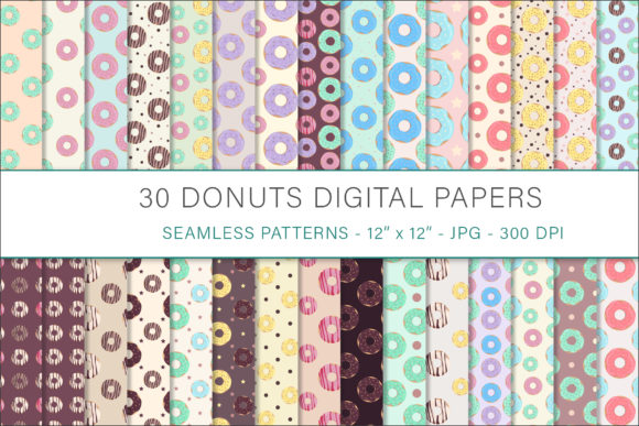 Donuts Digital Papers, Seamless Patterns: A Strategic Tool for Creative and Operational Success