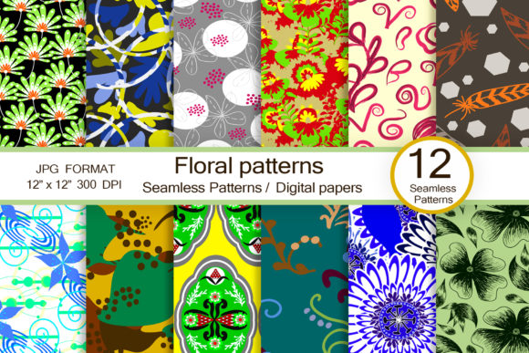 Floral Patterns, Scrapbook Papers