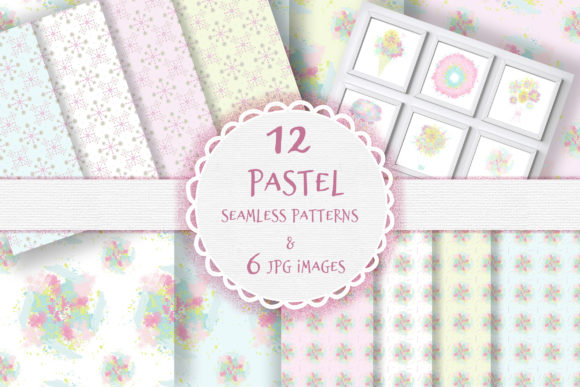 Pastel Watercolour Seamless Patterns Set: A Versatile Design Resource