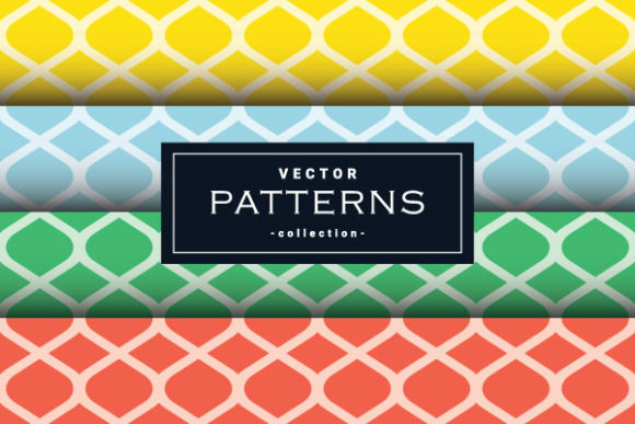 Seamless Patterns Set in Four Color