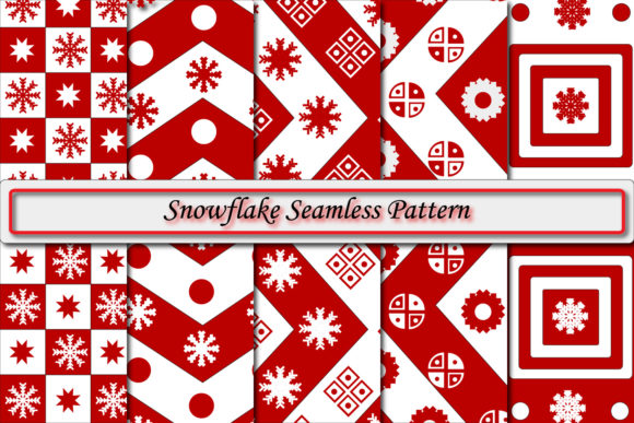 Snowflake Seamless Patterns – Beautiful Design Assets for Your Projects