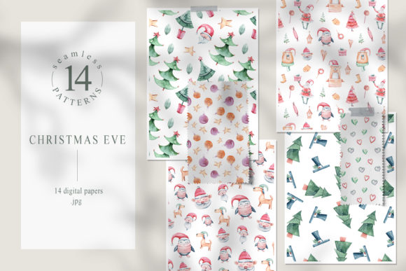 Watercolor Christmas Seamless Patterns: A Creative Resource for Designers and Makers